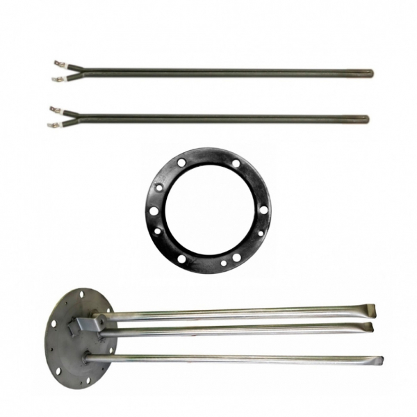 Комплект сухой ТЭН 1,6кВт (800Вт и 800Вт) для AEG, Electrolux EWH SL, Slim, Digital  + фланец + прокладка, 482979F1600W