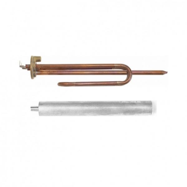 Комплект ТЭН 1,5кВт (1500Вт) RCF для водонагревателя Thermex ERS/ESS, трубка под термостат D10мм + анод, 20460K1