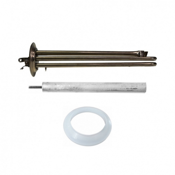 Комплект ТЭН 2кВт (2000Вт) RF для водонагревателя Electrolux EWH, нерж., контакты под винт + прокладка + анод, 10115K