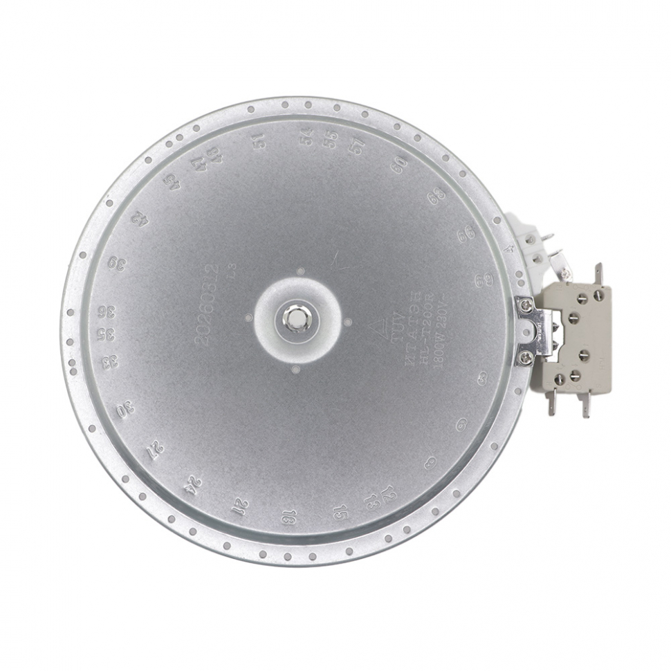 Конфорка для стеклокерамической плиты Whirlpool, Ariston, Indesit, Beko 1800Вт, 200мм, 820018