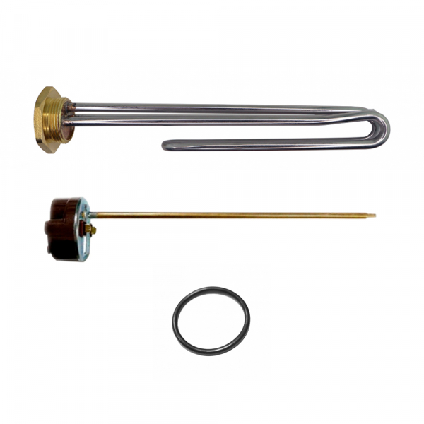 ТЭН 3кВт (3000Вт) RCT, резьбовой 42мм для Ariston, De Luxe, Real, Thermex, под анод М6 + термостат + прокладка, P40330