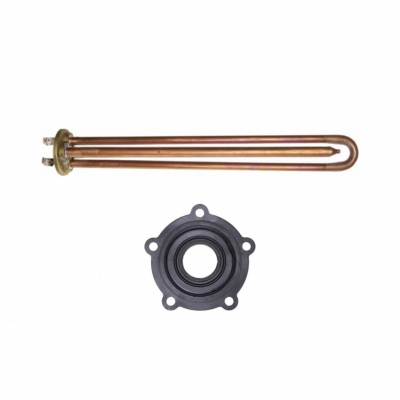 Комплект ТЭН 1,5 кВт (1500 Вт) RCF для водонагревателя Ariston VLS, Superlux, Simat, под анод М5, трубка под термостат 10мм + прокладка, 202152K3