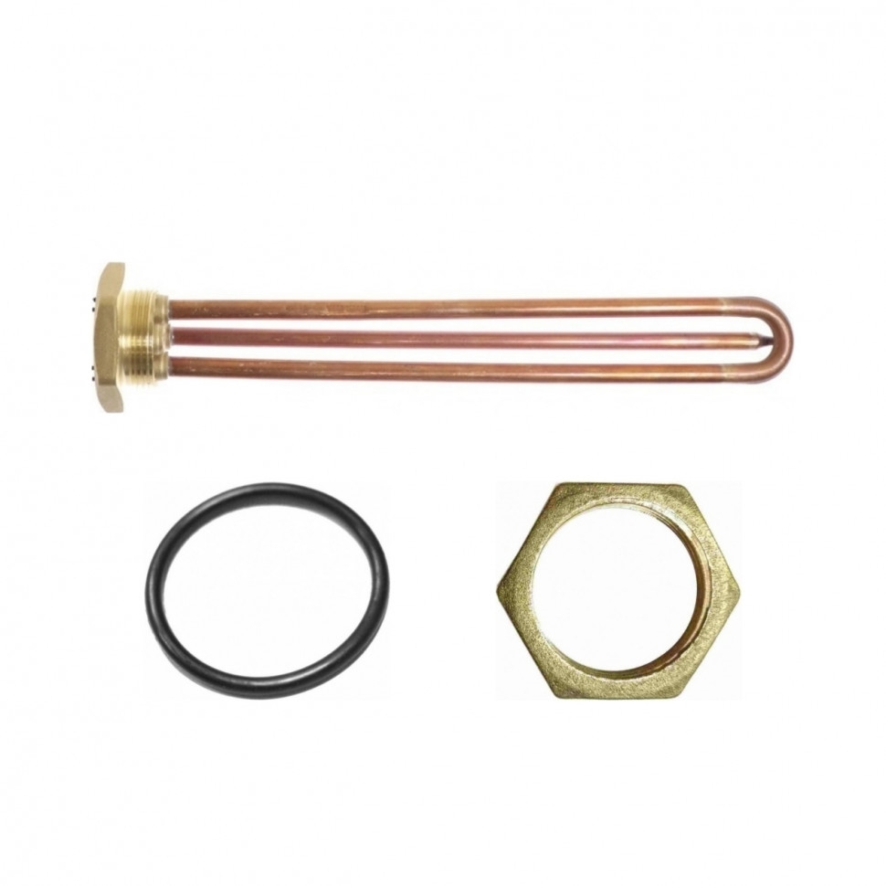 Комплект ТЭН 1,2кВт (1200Вт) RDT, резьбовой 42мм для Ariston, De Luxe, Real, Thermex, под анод М6 + прокладка + контргайка, 282232K Комплект ТЭН 1,2кВт (1200Вт) RDT, резьбовой 42мм для Ariston, De Luxe, Real, Thermex, под анод М6 + прокладка + контргайка, 282232K